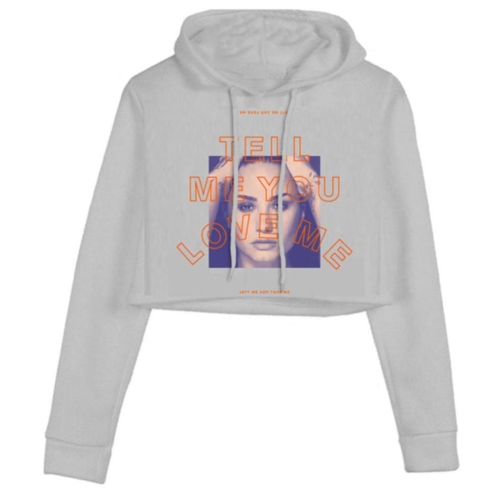 Demi Lovato Tell Me You Love Me TMYLM Crop Hoodie